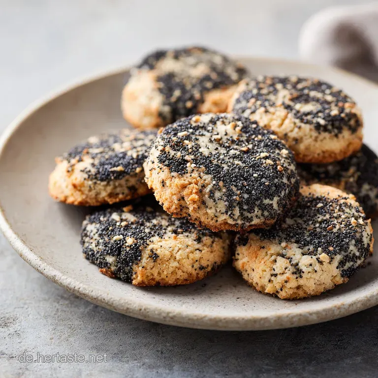 Gef&uuml;llte Mohnpl&auml;tzchen: M&uuml;rb und Fruchtig