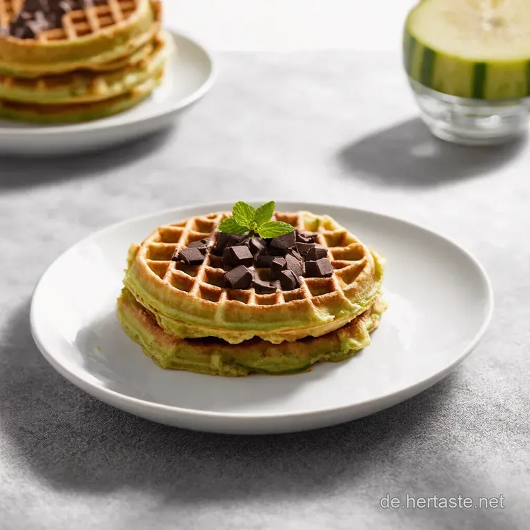 Geheimnisvoll Gute SchokoWaffeln mit Zucchini