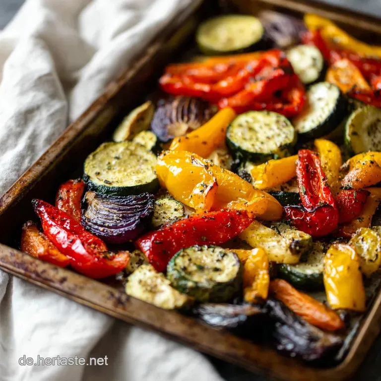 Gemischtes Gem&uuml;se im Backofen