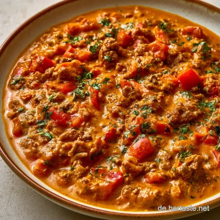 Eine elegante Anrichtung aus fluffigem wei&szlig;en Reis und s&auml;migem, gelbem Curry in einer flachen, modernen Keramikschale.