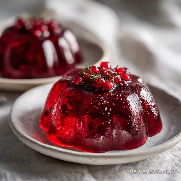 Gl&uuml;hweingelee: Rubinrot und W&uuml;rzig