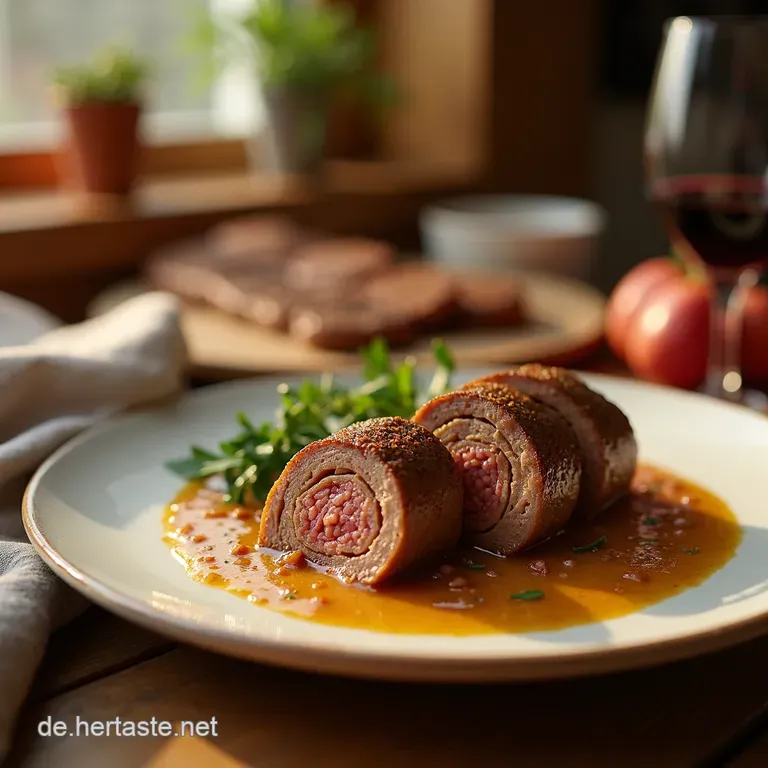 Glutenfreie Rinderrouladen Mit Semmelkn&ouml;deln presentation
