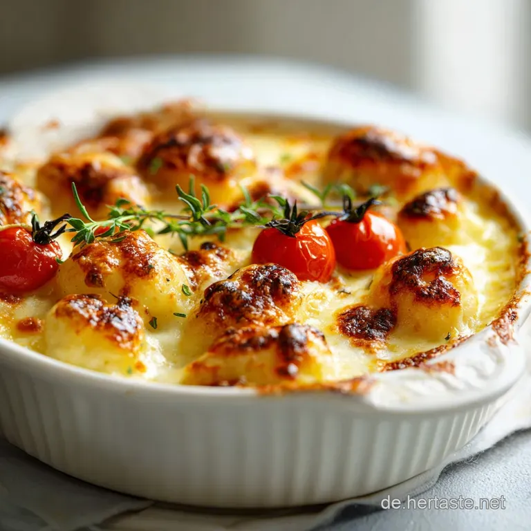 Gnocchi Auflauf Rezept: Basilikum & Knoblauch