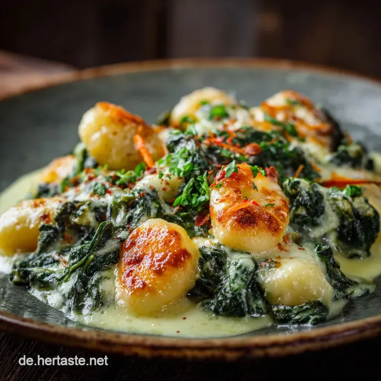 GnocchiRahmspinatAuflauf Der cremige Seelenw&auml;rmer f&uuml;r den Feierabend
