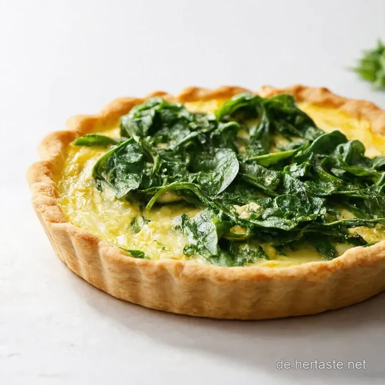 Goldbraune LachsSpinatQuiche