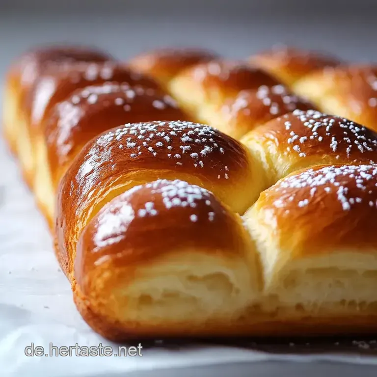 Goldbraune Sonntagsbrioche presentation