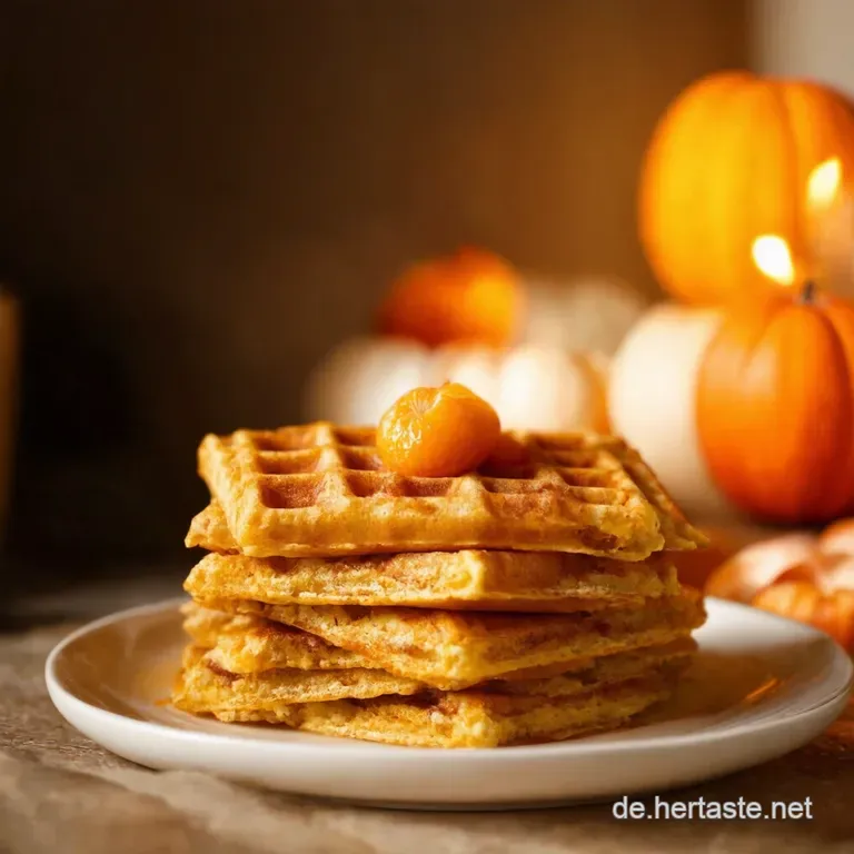 Goldene K&uuml;rbiswaffeln Herbstlicher Genuss F&uuml;r Die Ganze Familie presentation
