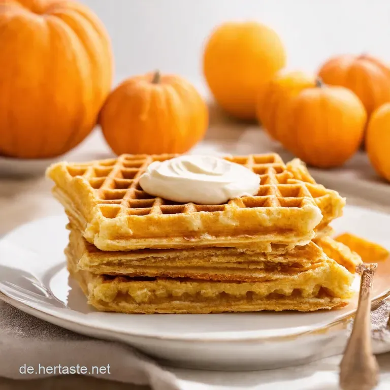 Goldene K&uuml;rbiswaffeln Herbstlicher Genuss f&uuml;r die ganze Familie