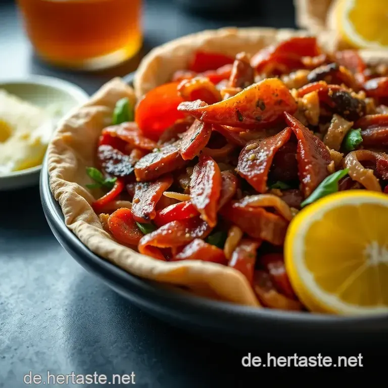 Gyros Teller &ndash; Der Klassiker Mit Marinierten Fleisch Und Frischen Beilagen presentation