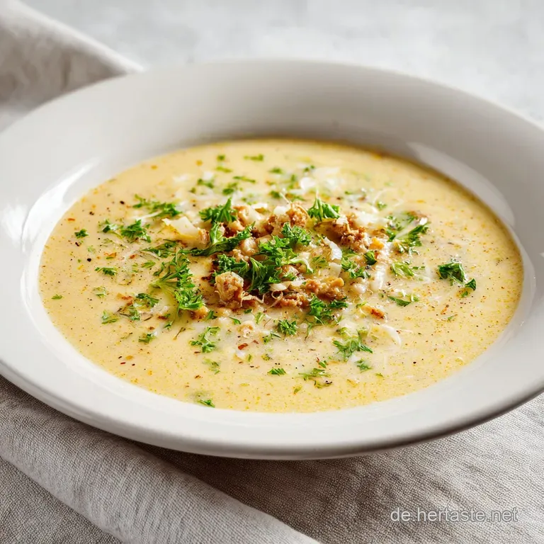 Hackfleisch Lauch K&auml;se Suppe: Herzhaft Cremig
