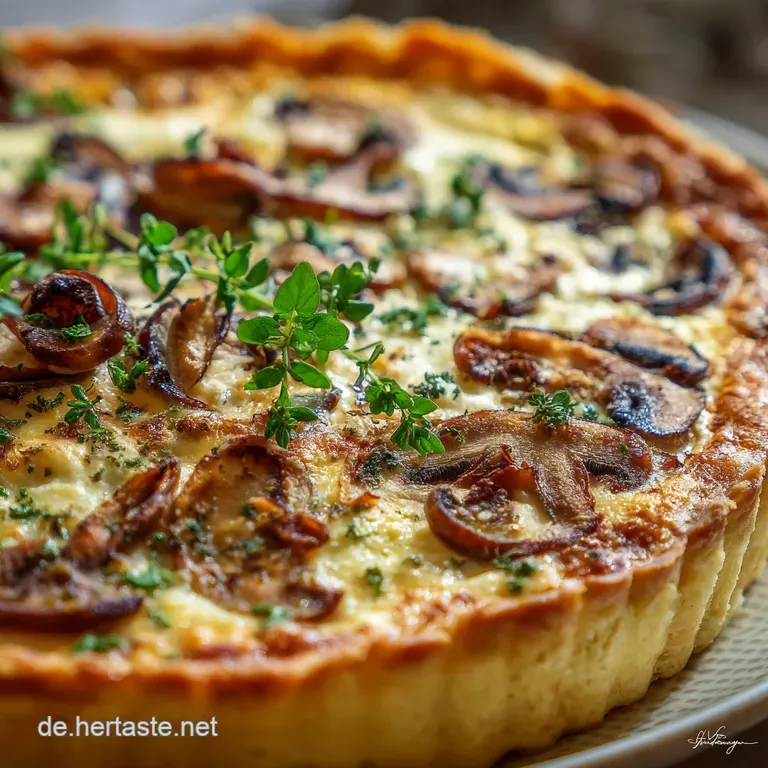 HackfleischLauchQuiche mit Champignons: Der Deftige Klassiker mit Pilz-Aroma
