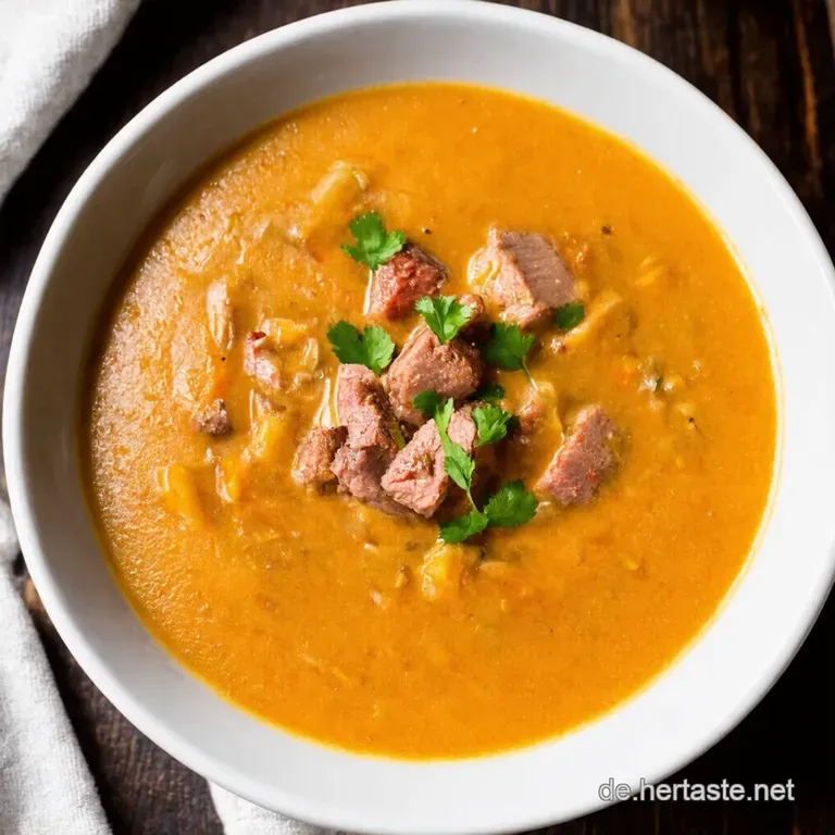 HackfleischLauchsuppe Der Klassiker f&uuml;r kalte Tage