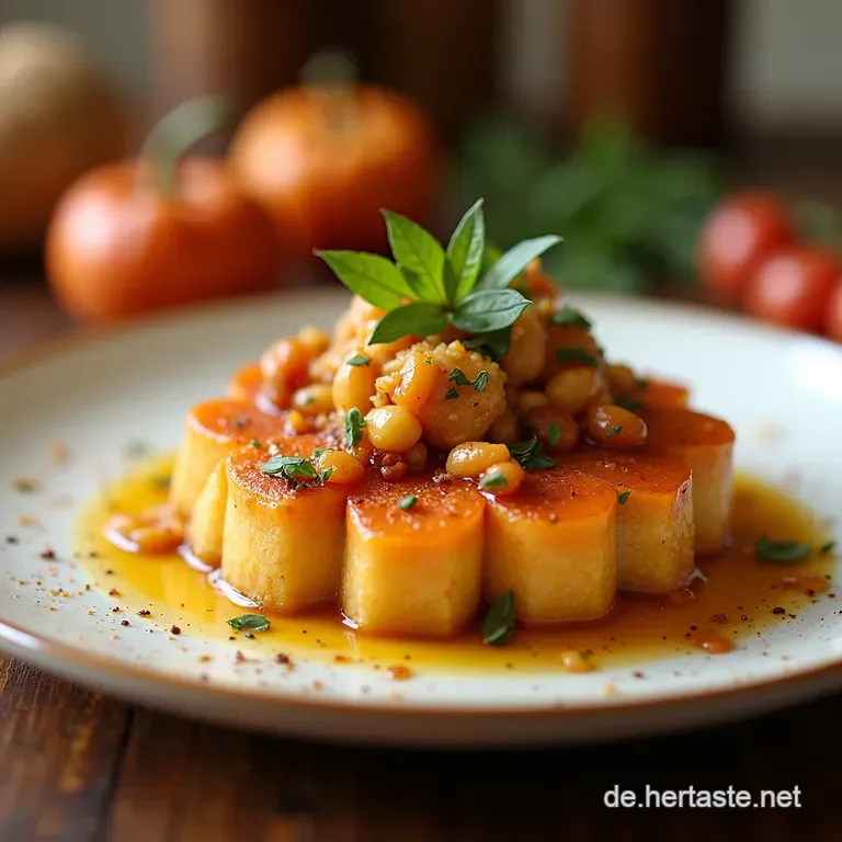 Hasselback Butternutk&uuml;rbis Herbstliches Aromawunder presentation