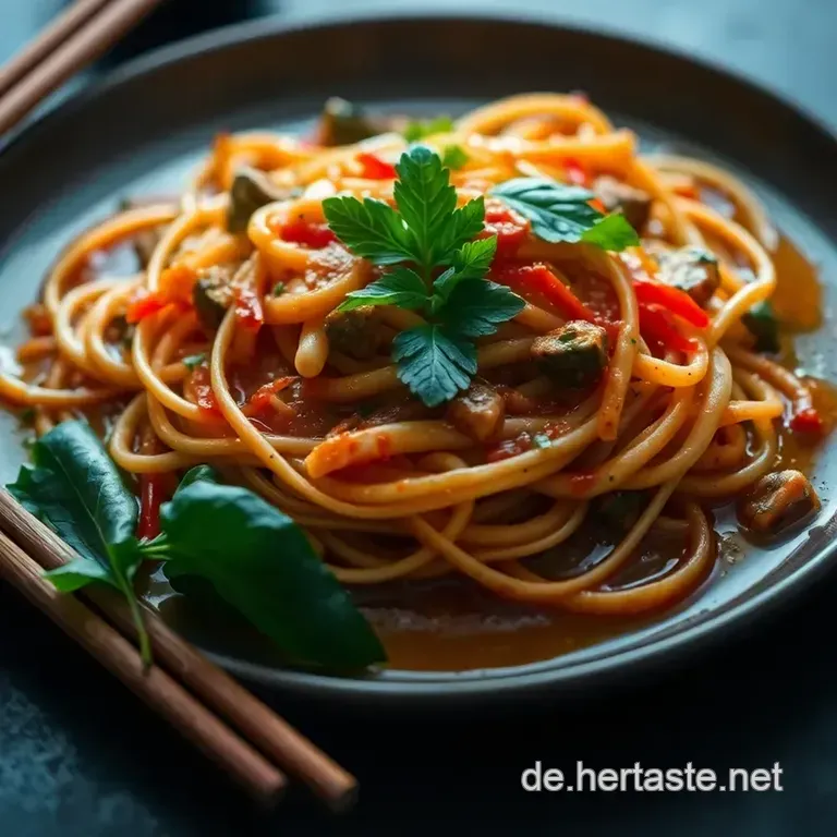 Hausgemachte Pad Thai Sauce &ndash; Ein Hauch Von Thailand Auf Deinem Teller presentation