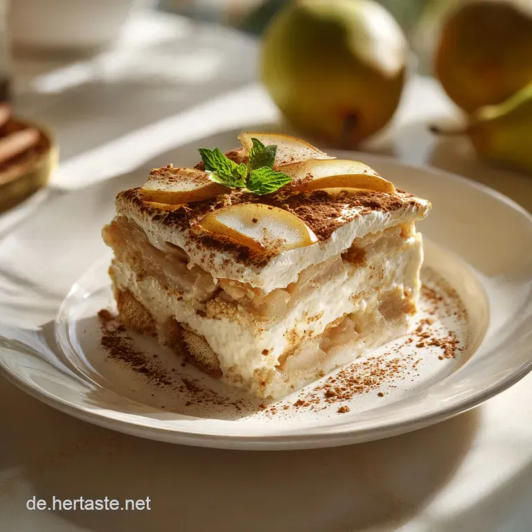 Birnen-Tiramisu: Herbstlich und Cremig