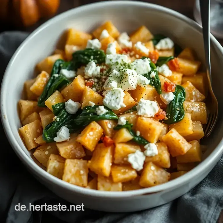Herzhaft Gef&uuml;llte S&uuml;&szlig;kartoffeln Mit Feta Und Spinat presentation