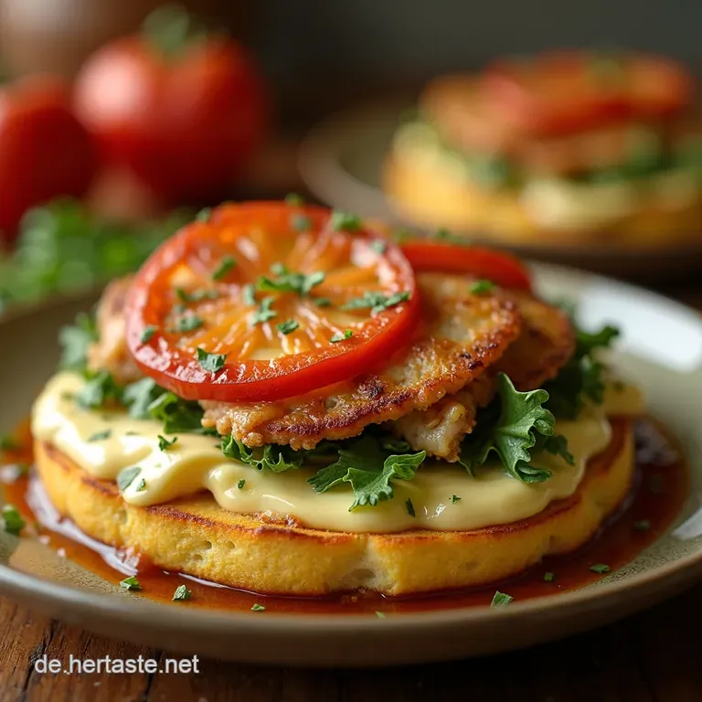 Herzhafte Bl&auml;tterteigschnecken Mit Schinken Und K&auml;se presentation