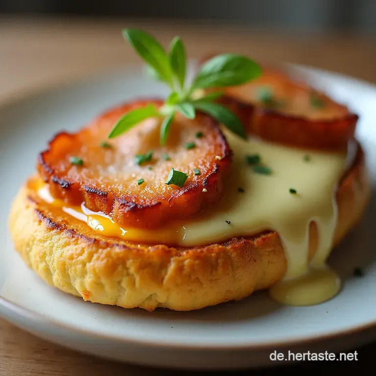 Herzhafte Bl&auml;tterteigschnecken mit Schinken und K&auml;se