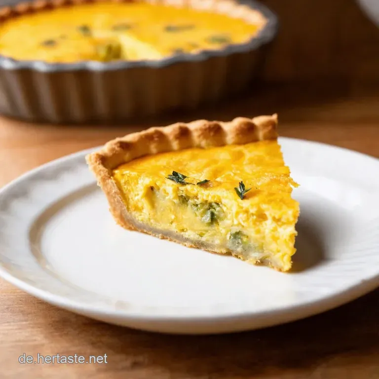 Herzhafte Lauchquiche Ein St&uuml;ck Vom Gl&uuml;ck presentation