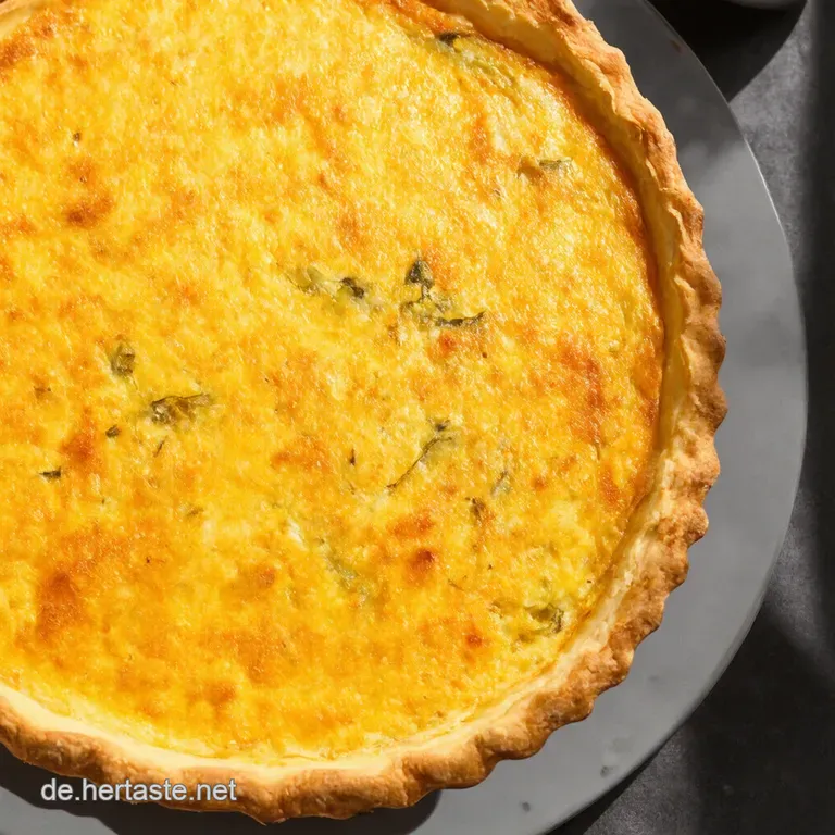 Herzhafte Lauchquiche Ein St&uuml;ck vom Gl&uuml;ck
