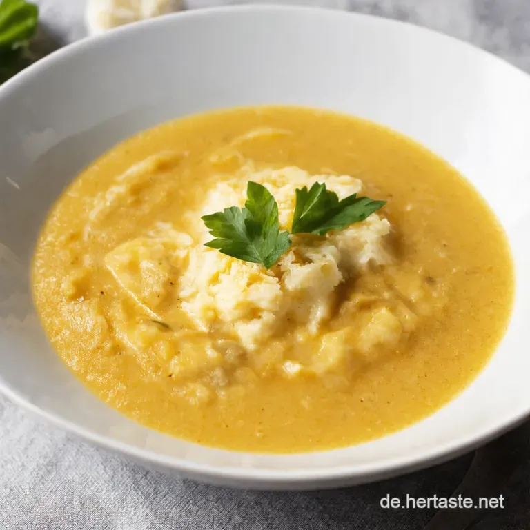 Herzhafte Ungarische Gulaschsuppe presentation