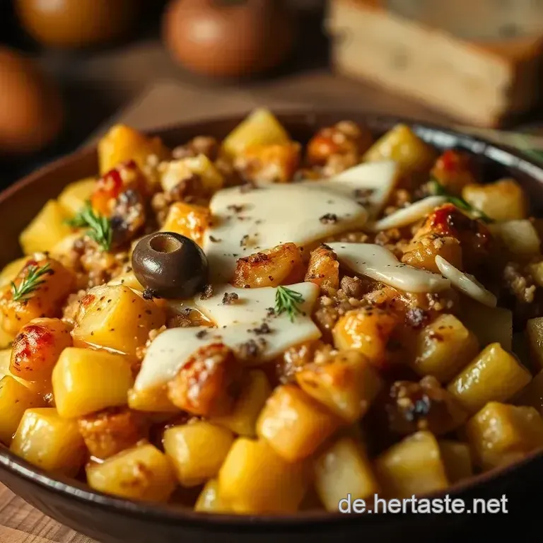 Herzhafter Brokkoli Auflauf mit K&auml;se und Kartoffeln