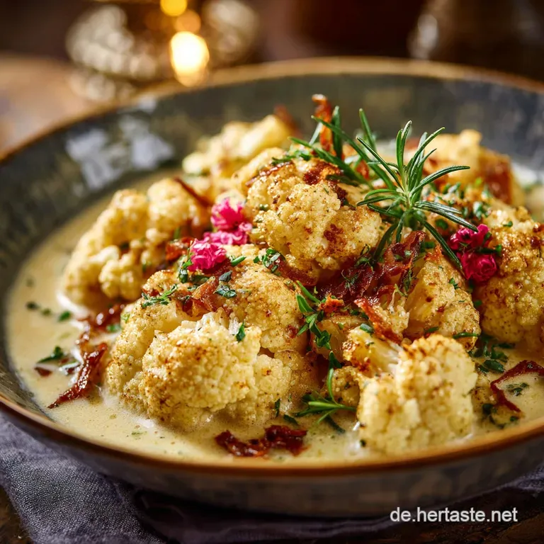 Herzhafter Low Carb Blumenkohlauflauf Schlemmer-Art presentation
