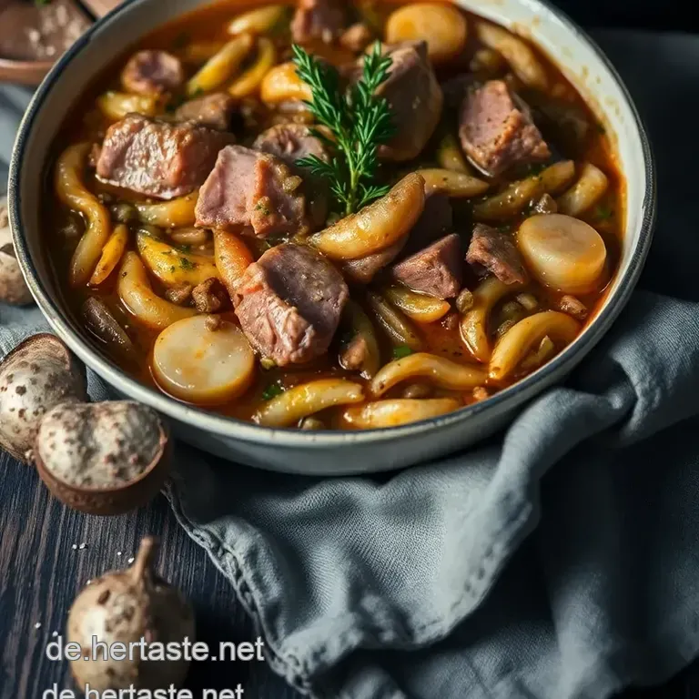 Herzhafter Pichelsteiner Eintopf presentation