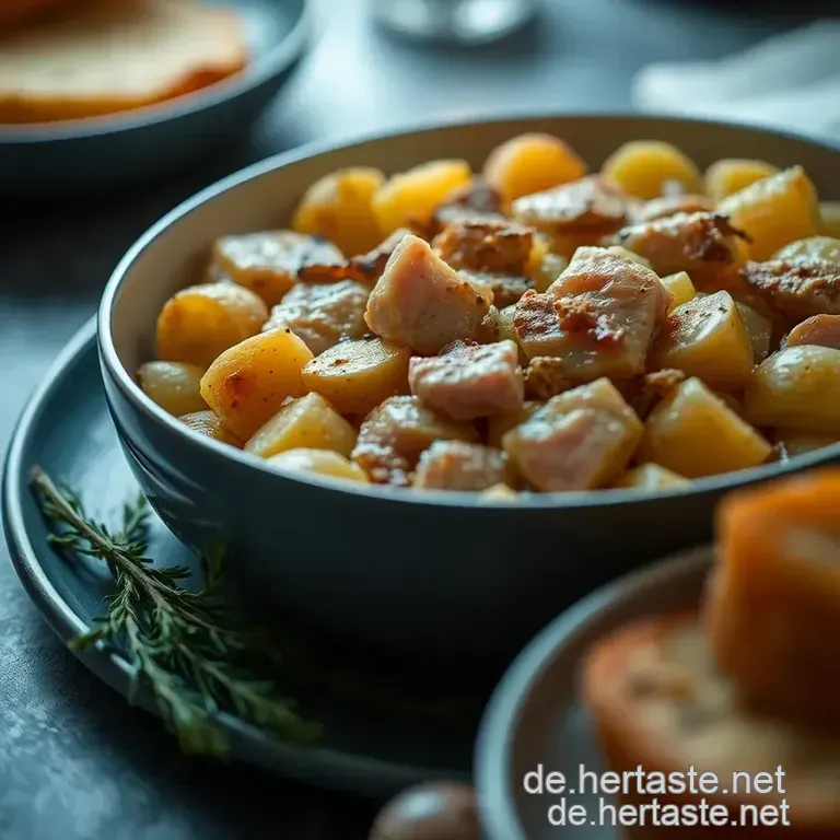 Herzhafter Porree-Eintopf Mit Kartoffeln Und Kr&auml;utern presentation