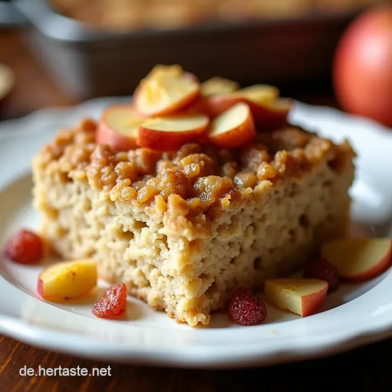 Herzhaftes ProteinBakedOatmeal ApfelZimtPower f&uuml;r den PowerStart