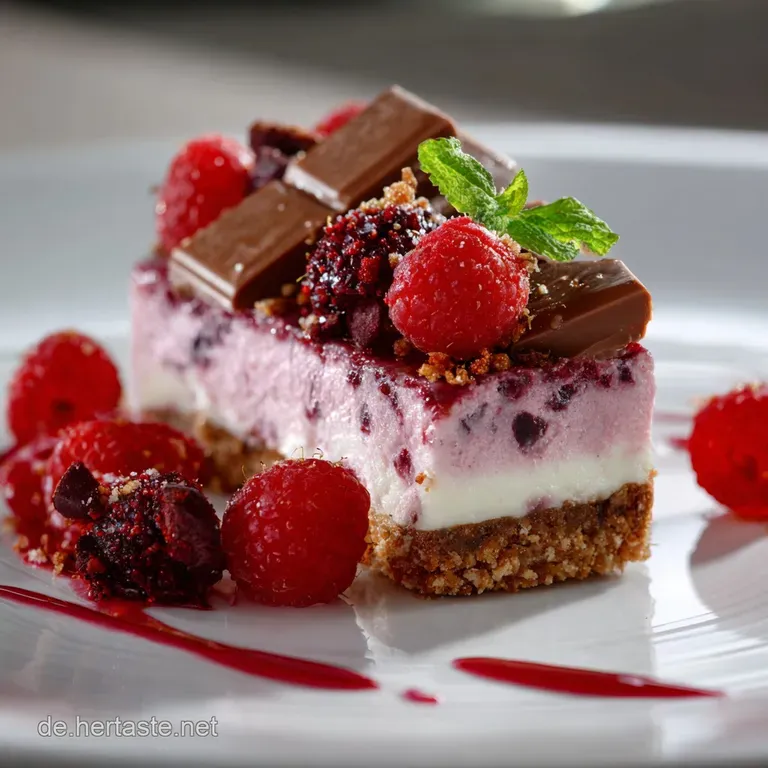 Himbeerdessertt&ouml;rtchen Mit Kitkat Ruby: Der Pinke Genuss Ohne Backen! presentation