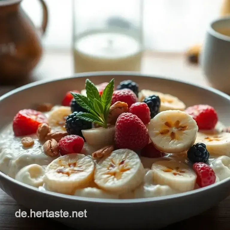 Hirsebrei mit Fr&uuml;chten und N&uuml;ssen - Der gesunde Fr&uuml;hst&uuml;ckstraum!