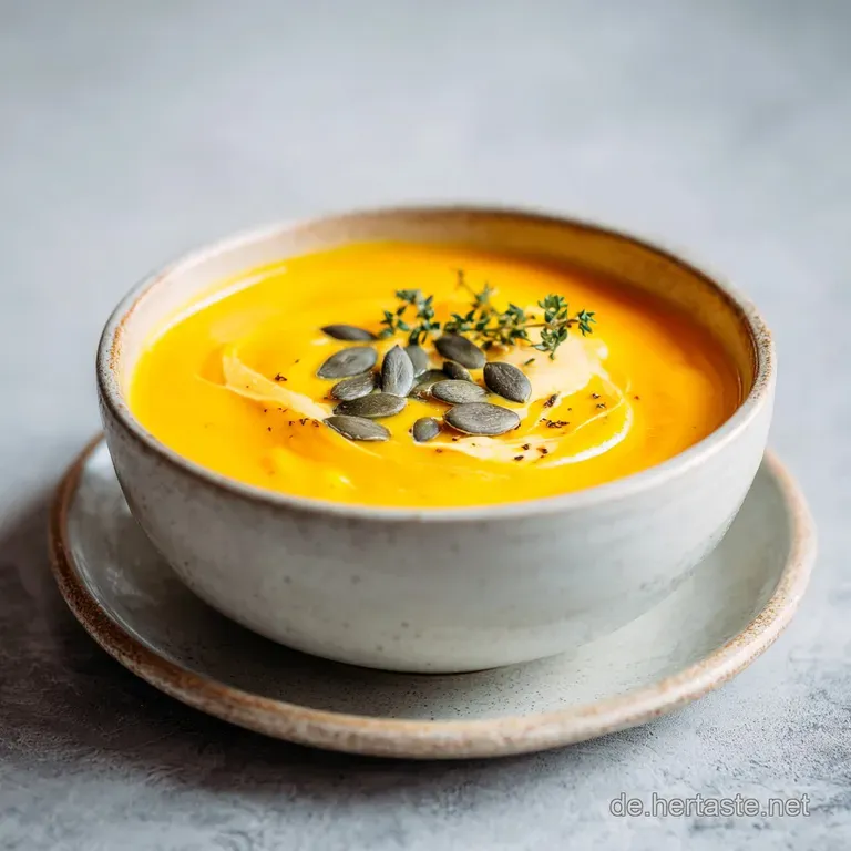 Hokkaido K&uuml;rbissuppe: Samtige Textur und volles Aroma