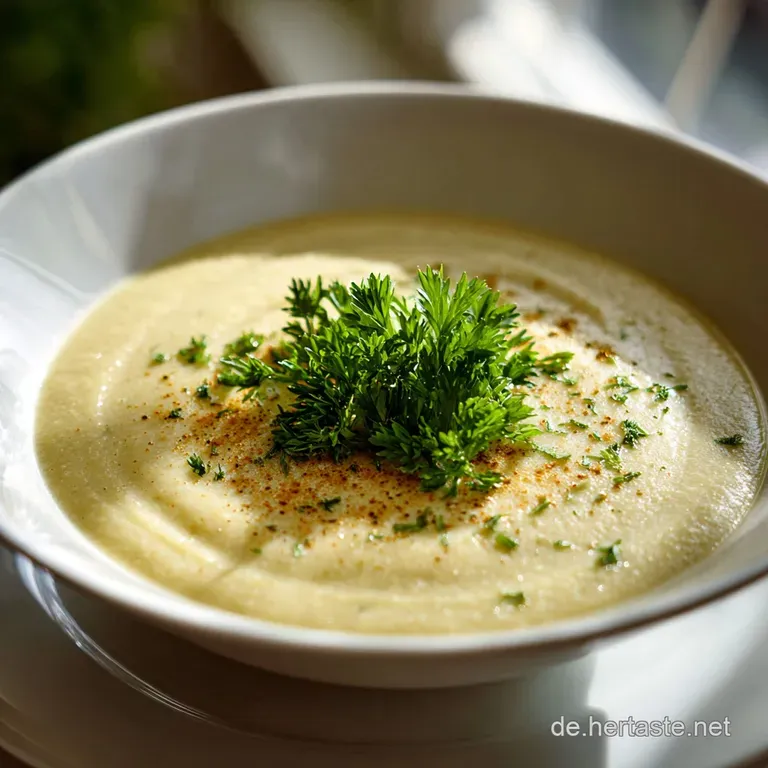 Herzhafte Vegetarische Suppe mit Kartoffel