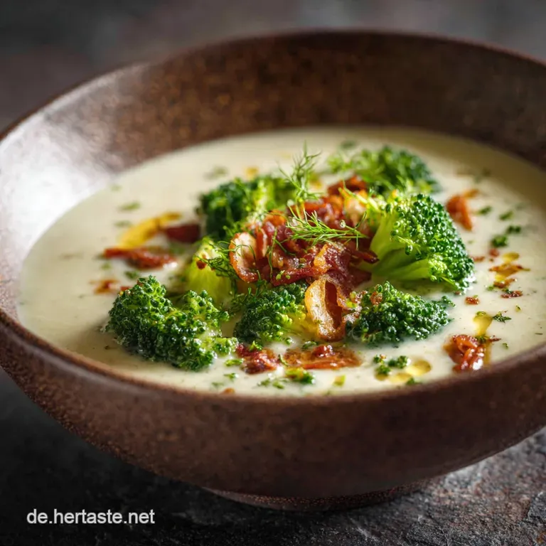 Keto Brokkolisuppe: Die samtige Low Carb Cremesuppe mit Knusper-Topping