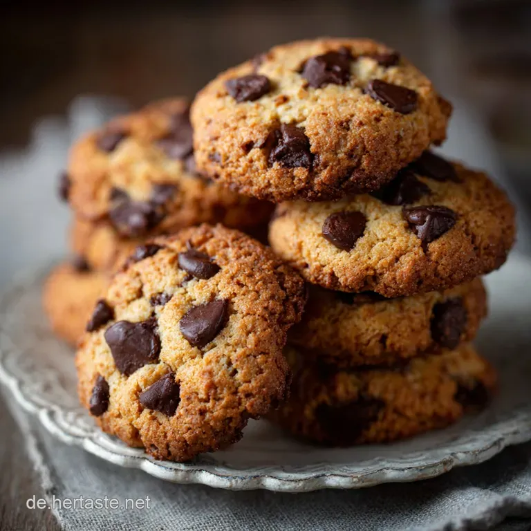 Low Carb Keto Chocolate Chip Cookies Mit Mandelmeh Der Perfekte Saftige Keto-Keks presentation