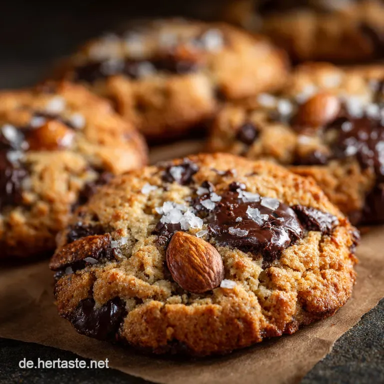 Low Carb Keto Chocolate Chip Cookies mit Mandelmeh Der perfekte saftige Keto-Keks