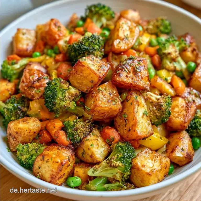 Kinderfreundliche Gem&uuml;sepfanne mit Kartoffeln