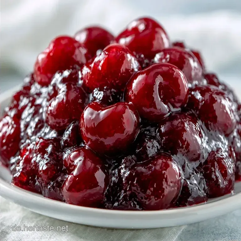 Kirschmarmelade aus S&uuml;&szlig;kirschen mit Vanille