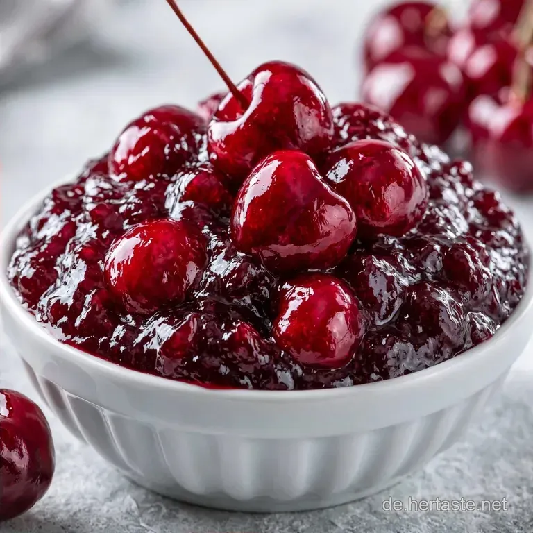 Kirschmarmelade Ohne Gelierzucker Rezept mit S&uuml;&szlig;kirschen