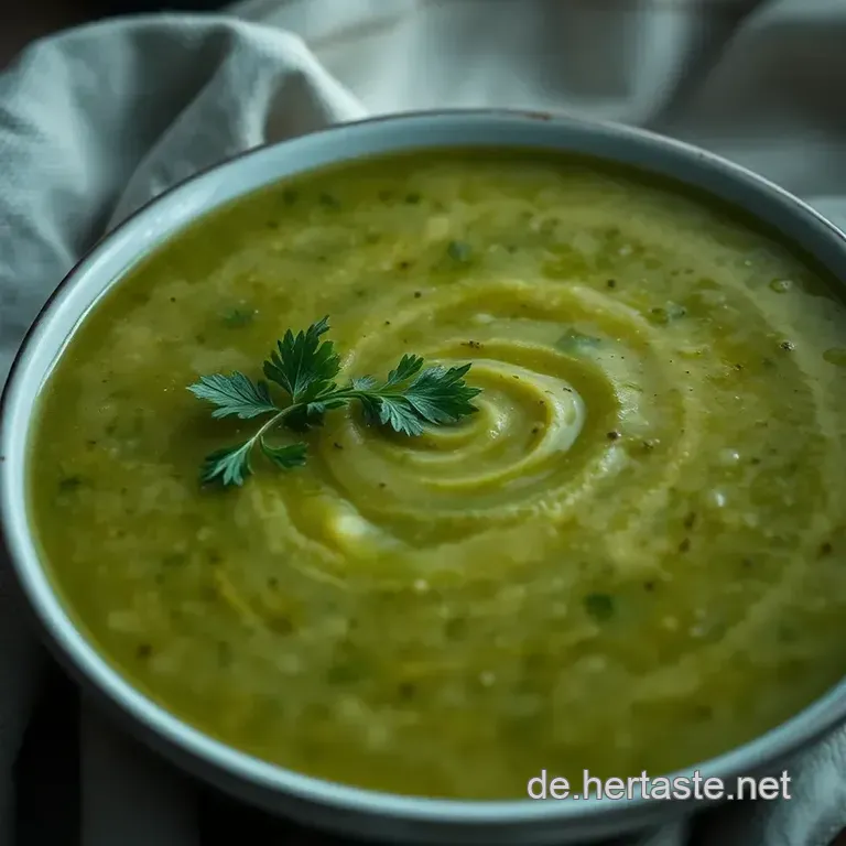 Klassische Erbsensuppe &ndash; Ein Herzhaftes Gr&uuml;nes Vergn&uuml;gen presentation