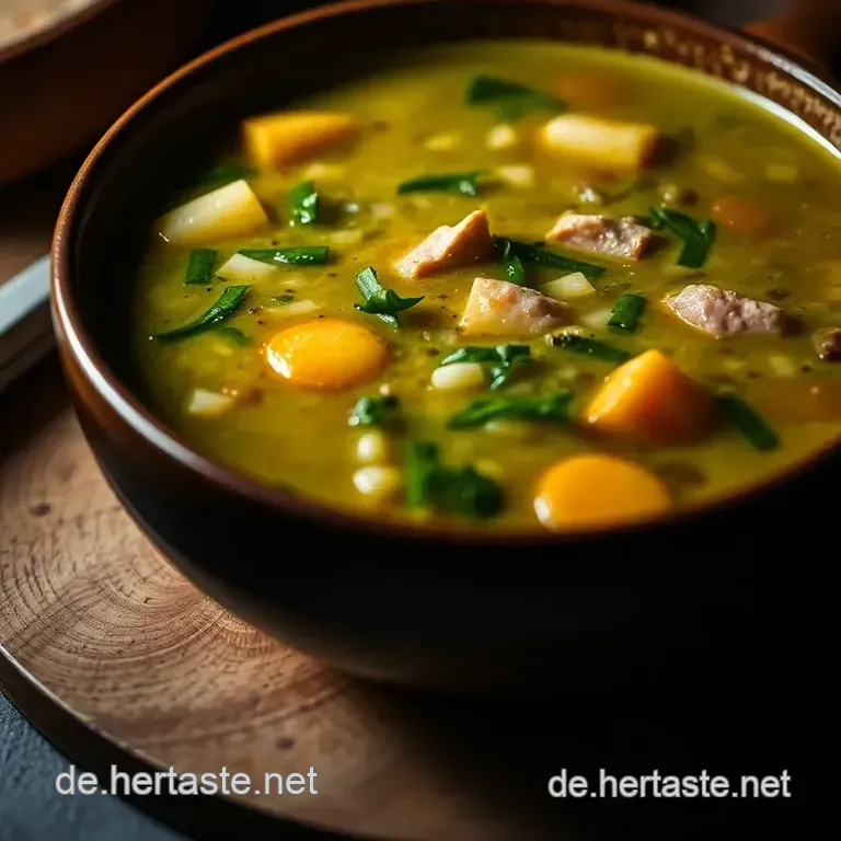 Klassische Erbsensuppe &ndash; Herzhaft Und Gr&uuml;hn! presentation
