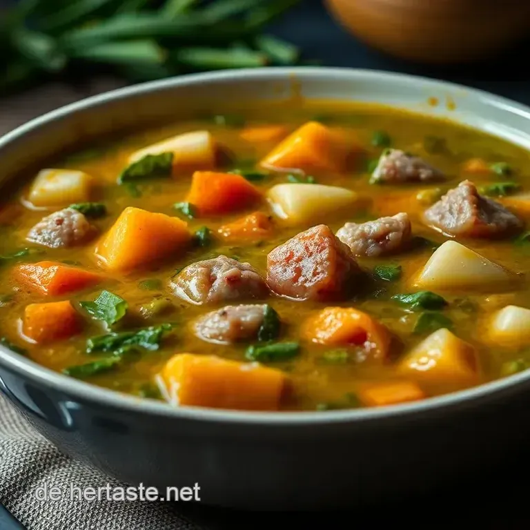 Klassische Erbsensuppe &ndash; Herzhaft und Gr&uuml;hn!