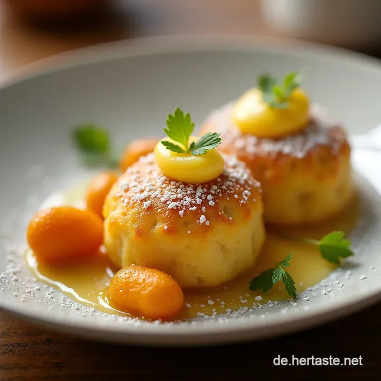 Sonnenschein im Teig Klassische Wiener Marillenkn&ouml;del mit knusprigem Butterspritzer