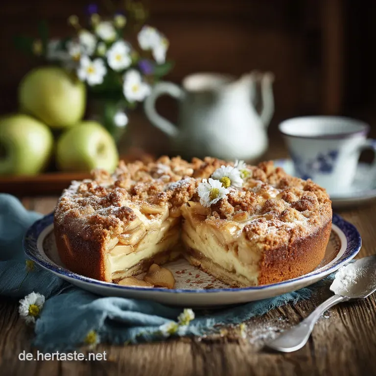 Saftiger Apfelkuchen mit extra knusprigen ButterStreuseln Omas Liebling