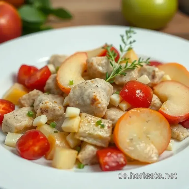 Klassischer Heringssalat mit &Auml;pfeln und Rote Bete