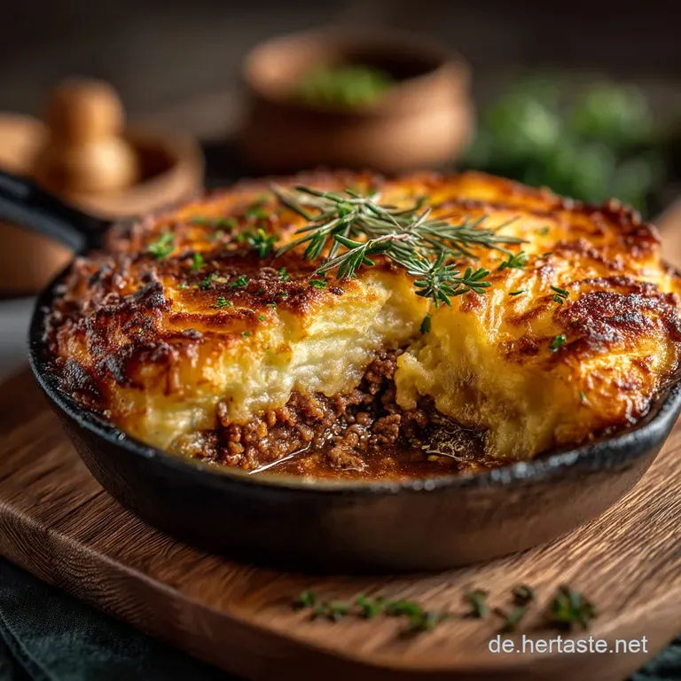 Das Herzst&uuml;ck Der Gem&uuml;tlichkeit Saftiger Cottageshepherds Pie Mit Goldbrauner Kartoffelkruste presentation
