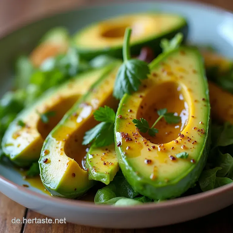 Gr&uuml;nes Gold Der Ultimative Avocado Salat mit LimettenKorianderDressing