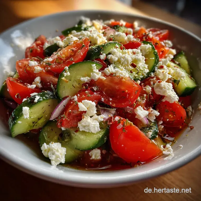 Gurkentomatenfetasalat: Der Grieche F&uuml;r Zuhause presentation