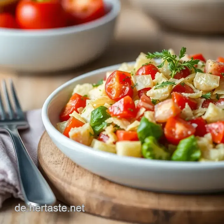 Knackiger Rohkost-Brokkoli-Salat Mit Zitronen-Dressing presentation